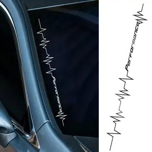 New 2026 Reflective Performance Heartbeat Line Sticker Car Windshield Windscreen Bumper Hood Decor Decal Auto Vehicle Vinyl Decoraion car decoration accessoriess