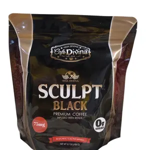 Vida Divina Sculpt Black Premium Coffee Infused with Reishi 75mg 0g Sugar 3.7 oz