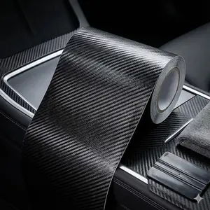 3D Carbon Fiber Car Decal, Automobile Decals, Scratch-Resistant UV Protection, DIY Auto Body Wrap, Waterproof Customizable Car Sticker Set, Car Accessory