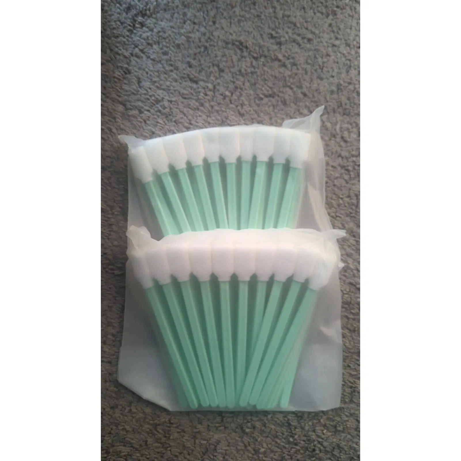 100pc 5.11" Square Rectangle Foam Cleaning Swab Sticks for Solvent Format Ink
