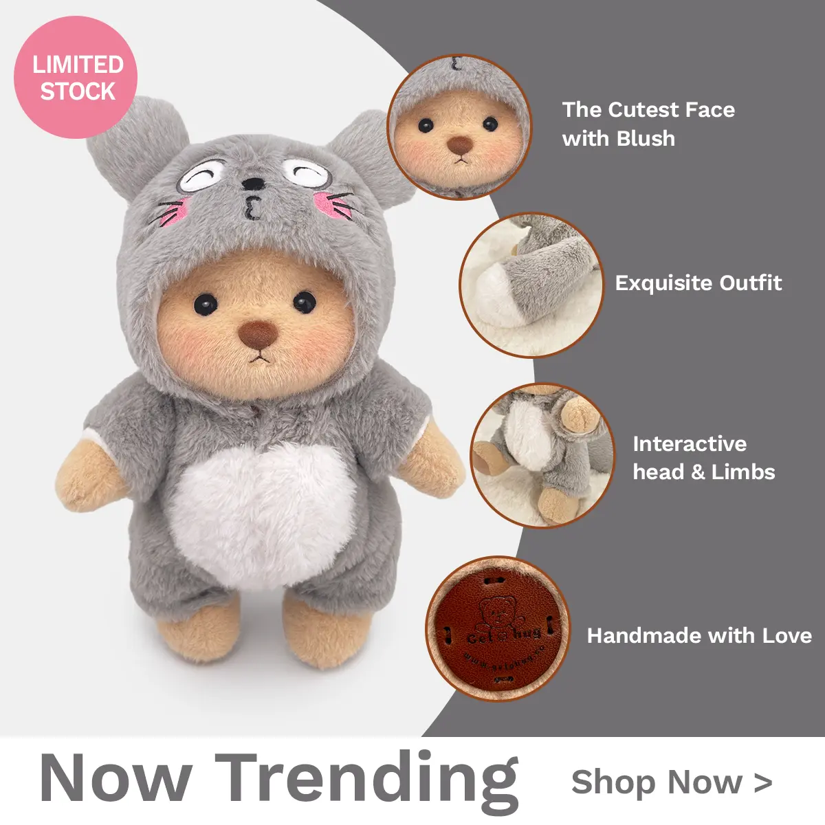 Giant Fluff tail Brown Bear