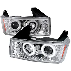 2004-2012 Chevrolet Colorado/ GMC Canyon Dual Halo Projector Headlights (Chrome Housing/Clear Lens)