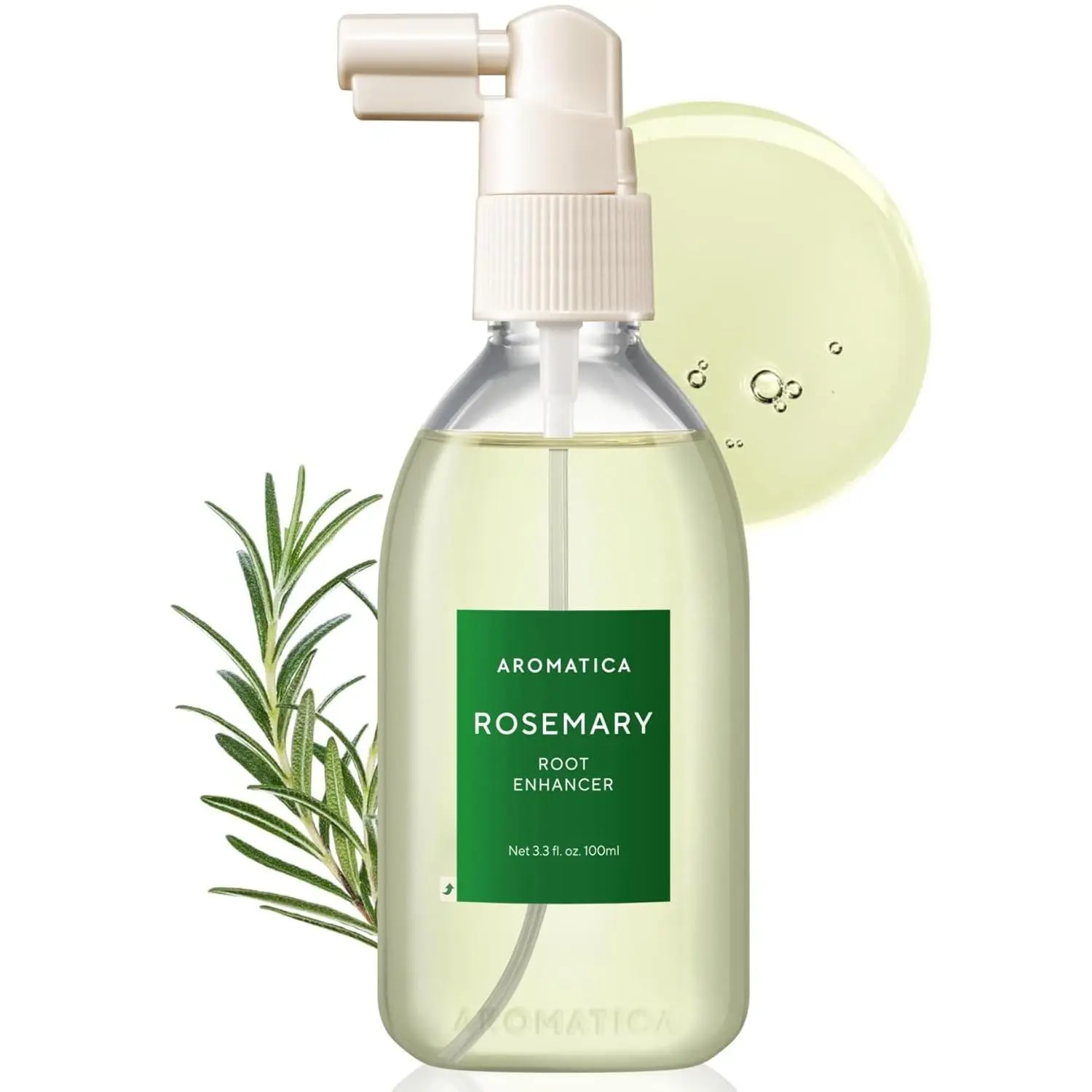AROMATICA Root Enhancer Rosemary Water for Hair Growth spray - with Rosemary hair oil & caffeine & biotin - Korean hair care for hair thinning & hair loss - free from silicone, paraben and sulfatehai hair care