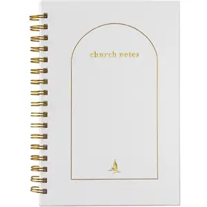 Church Notes Journal - Sermon Notes Christian Notebook -  Study Journal  Linen Hardcover Guilded Notebook for Note Taking,  Growth -  Study Supplies  for Women and Men