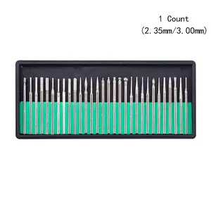 3MM/2.35MM Burrs Set with Box, Abrasive Metal Bits Drill Bit Rotary Tool Set, Electric Grinding Power Accessories for Dremel Electric Grinder