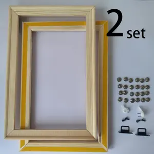 2 sets 40*50cm Multiple sizes rectangle 5D DIY Diamond Painting Combination solid wood frame, reinforced with strong double-sided adhesive-Easy to install, wooden canvas/oil painting/poster frame kit frame, for home room , Valentine's Day gifts