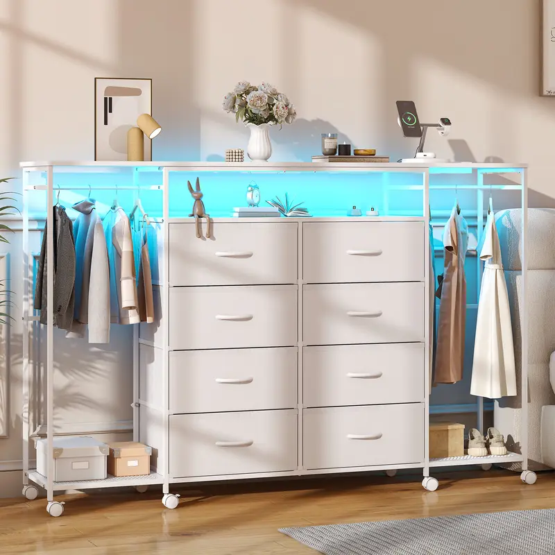 White bed light brown dresser - TikTok Shop White bed light brown dresser - TikTok Shop