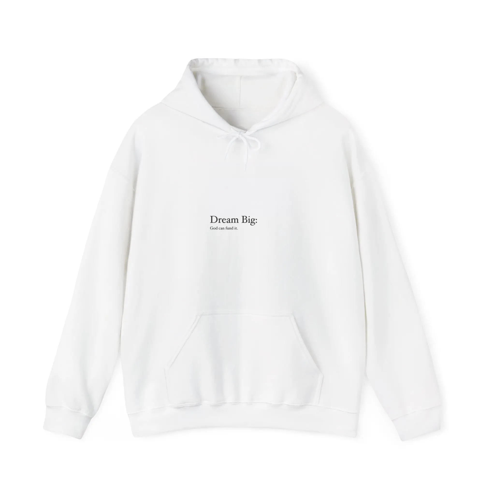Dream Big small text hoodie | Minimalist Motivational Hoodie