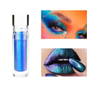 Chameleon Multi-Use Liquid Eyeshadow - 4-in-1 Eyeshadow/Highlighter/Lip Gloss/Nail Polish | Color-Shifting Sparkle  - #06 SCIENCE FAIR