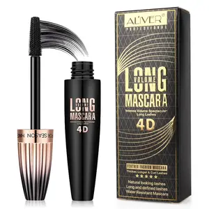 Aliver 4D Silk Fiber Lash Mascara, Waterproof Long Lasting Mascara, Exquisitely Full, Softer Fuller Lashes Cosmetic Makeup Curl Voluminous
