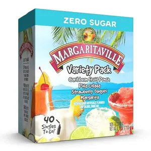 Margaritaville Singles to Go Water Drink Mix, Variety Pack, Includes 4 Flavor...