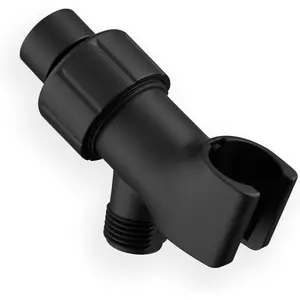Black Shower Head Holder for Shower Head Shower Arm for ConnectingShower Arm Bracket with Copper Ball Head 360 Rotatable,, Easy to Install 1 Pcs