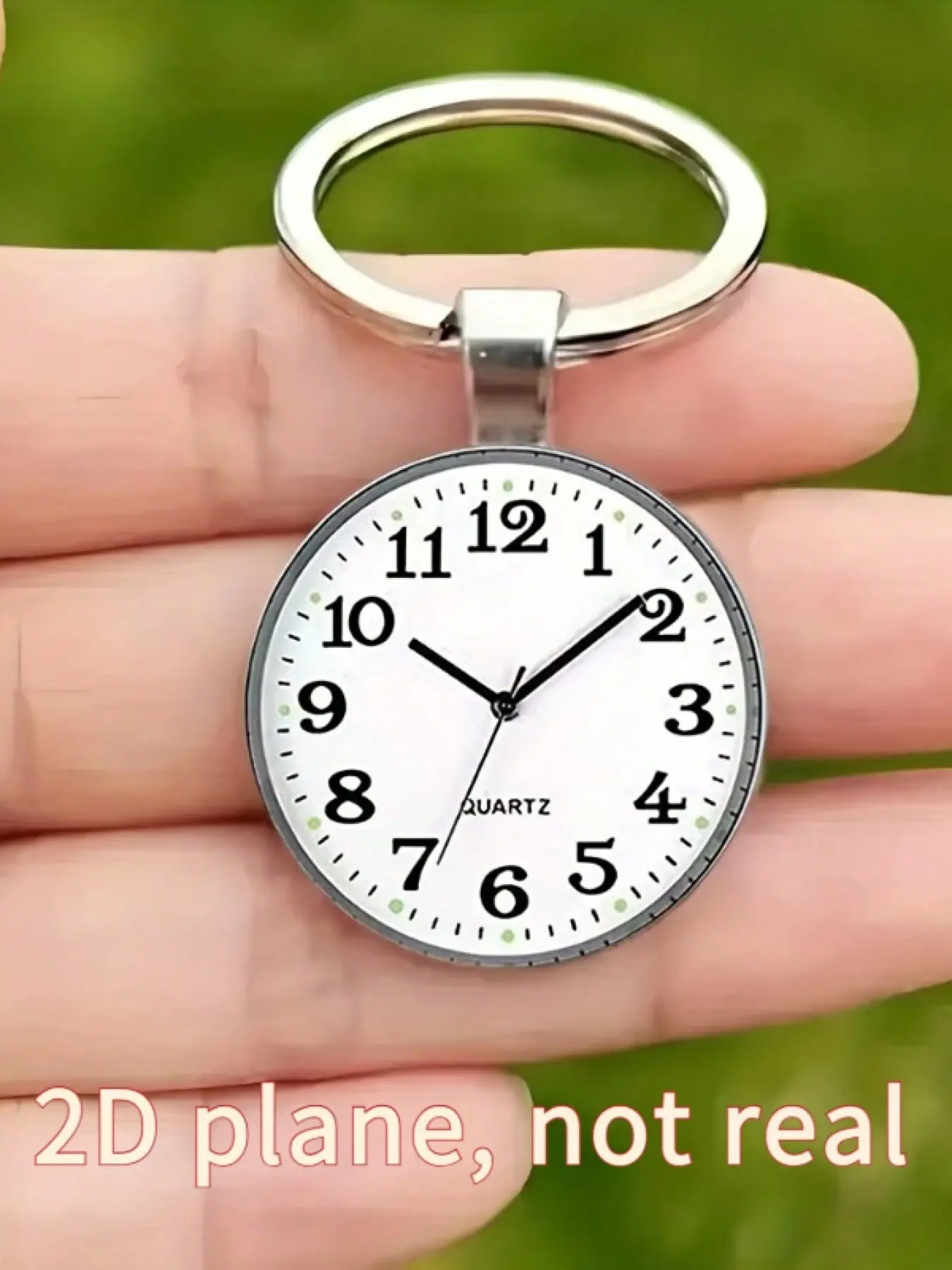 Tassel Watch Face Keychain, Car Key Chains, Zinc Alloy Round Key Ring, Suitable for Car Keys, Bags, Backpacks, Daily Fashion, Holiday Gift