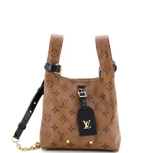 Pre-owned Louis Vuitton Canvas Coated Tote Bags REBAG Atlantis Handbag Reverse Monogram Canvas BB by Rebag