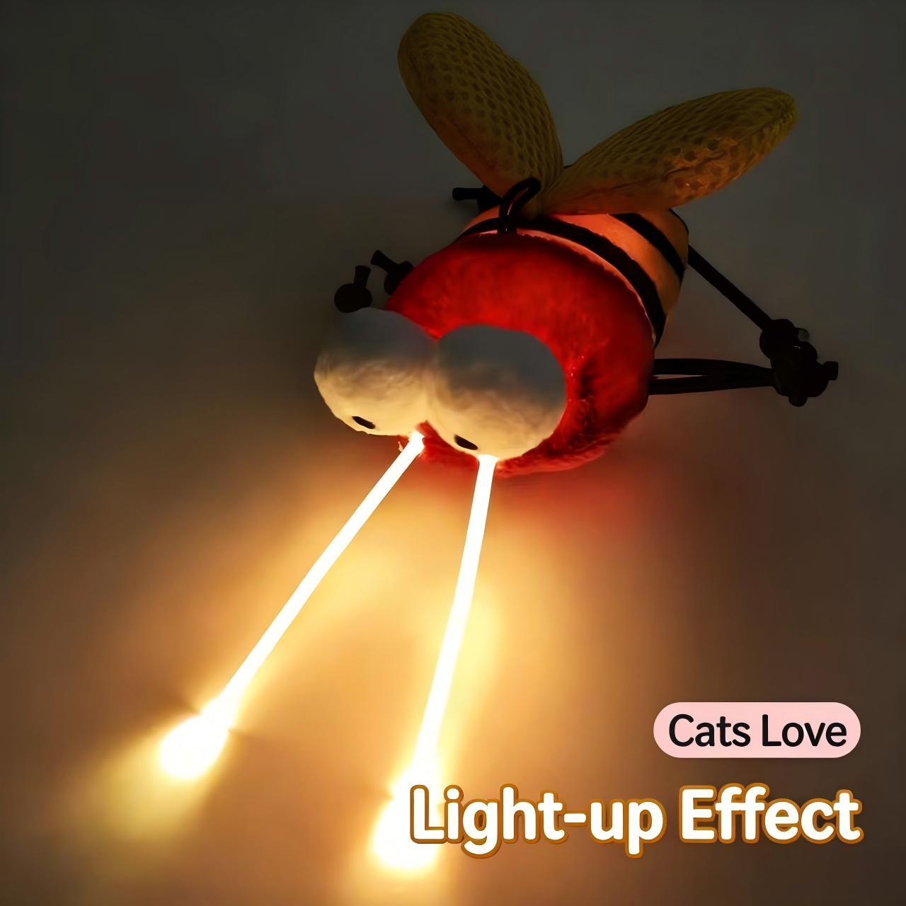 Catnip-Infused Flying Insect Interactive Toy for Cats - Lights, Sound, Alluring Scent, Triggers Hunting Instincts, Engaging Play, Enhances Playtime Focus (Toys & Hobbies - Classic & Novelty, Stress Relief), Sharpens Focus, Unstoppable Excitement