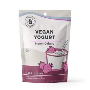 Vegan Yogurt Starter Culture – 4-Pack Probiotic Plant-Based Yogurt for Soy, Coconut & Almond Milk