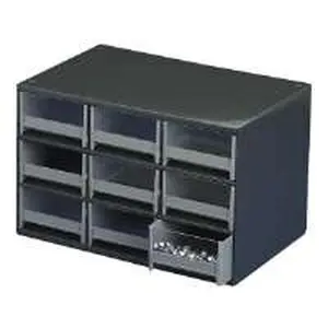 Akro-Mills AKM19909 Akro Mils Modular Cabinet, 9 Drawers, Gray