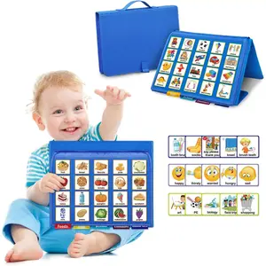 Visual Communication Book, Nonverbal Communication Board,  Language Vocabulary Learning Materials, Speech Articulation  Cue Cards for ,  Behavior Book for Home School