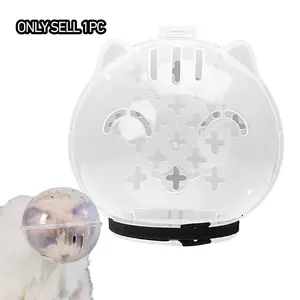 Transparent Breathable Cat Space Helmet, Bite-Proof Bubble Gun Mouth Protector, Ideal for Bathing, Nail Trimming, Prevents Licking