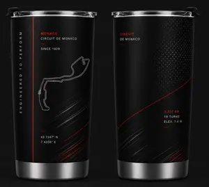 Monaco-Inspired Stainless Steel Travel Tumbler – 20oz