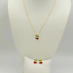 Rodriguezjewelry # 2887 necklace ( 18 inches )  set