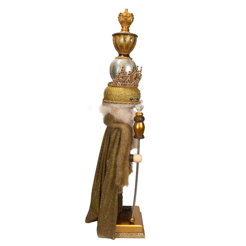 Kurt Adler 36-Inch Hollywood Gold King Nutcracker