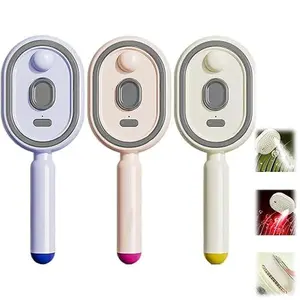 3-in-1 Cordless Vibrating Detangling Air Cushion Comb,Electric Spray Air Cushion Massage Comb – Self-Cleaning, Anti-Tangle, Anti-Static, Volumizing Hair Brush with Essential Oil Mist Aromatherapy for Hair Care,Type-C Rechargeable Hair Oil Applicator