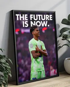 LAMINE YAMAL Poster - THE FUTURE IS NOW ( Unframed - Print Only )
