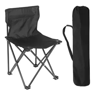 Portable Folding Camping Chair with Carry Bag, Collapsible Anti-Slip Padded Oxford Cloth Stool for Beach, Hiking, Fishing, Gardening, Picnic