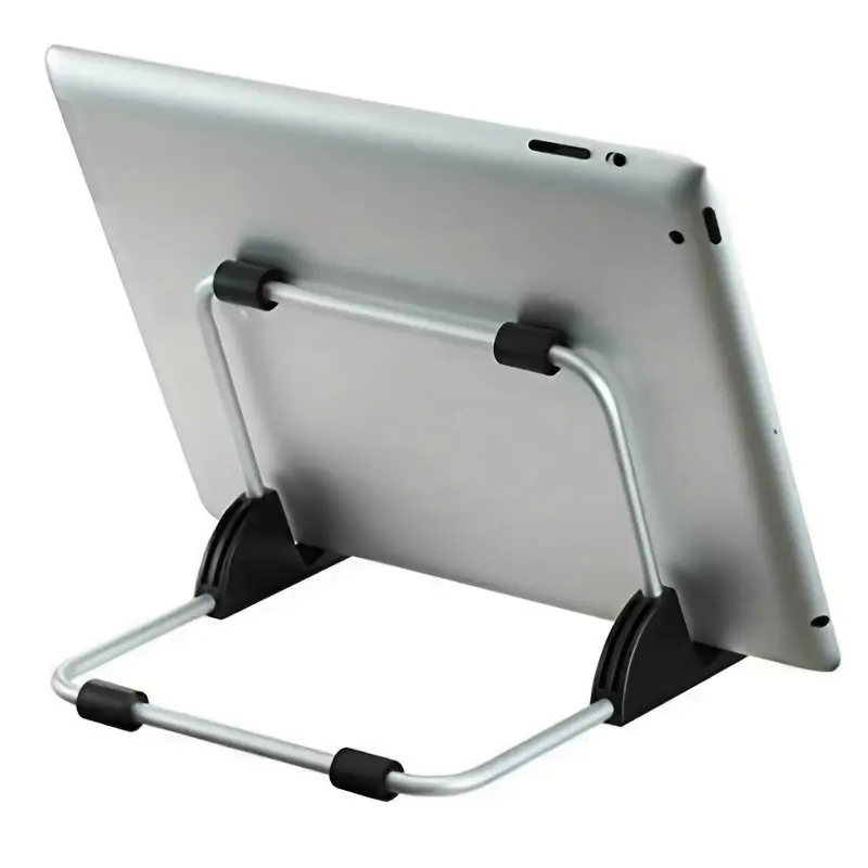 Multi-Functional Integrated Mobile Accessories Stand - Folding, Adjustable Desk Holder for Cellphones, Smartphones, Tablets, Laptops (Portable Bag Accessory), Cellphone, Multi Functional Stand, Collapsible, Metallic, Alloy, Integrated Stand, Portable Moun