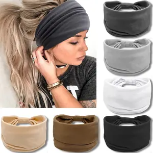 AISI HAIR Neutral Knotted Head Wraps Turbans for Women, Large Style Head Bands Hair Accessories 1 Pack Headbands