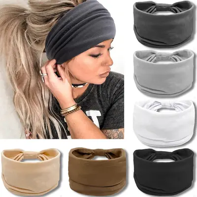 6 Stück Leoparden-Stirnbänder Aus Satin Mit Knotendesign – Breite Haarbänder Für Frauen Und Mädchen, Für Party & Alltag