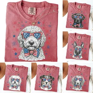 Comfort Colors 50+ Dog Funny 4th of July Shirt, Goldendoodle America 250th Anniversary Shirt, Patriotic Black Labrador Shirt, 4th of July Dog Tee, American Flag Puppy, Funny USA Dog Lover Tee, 4th of July Dog - AG