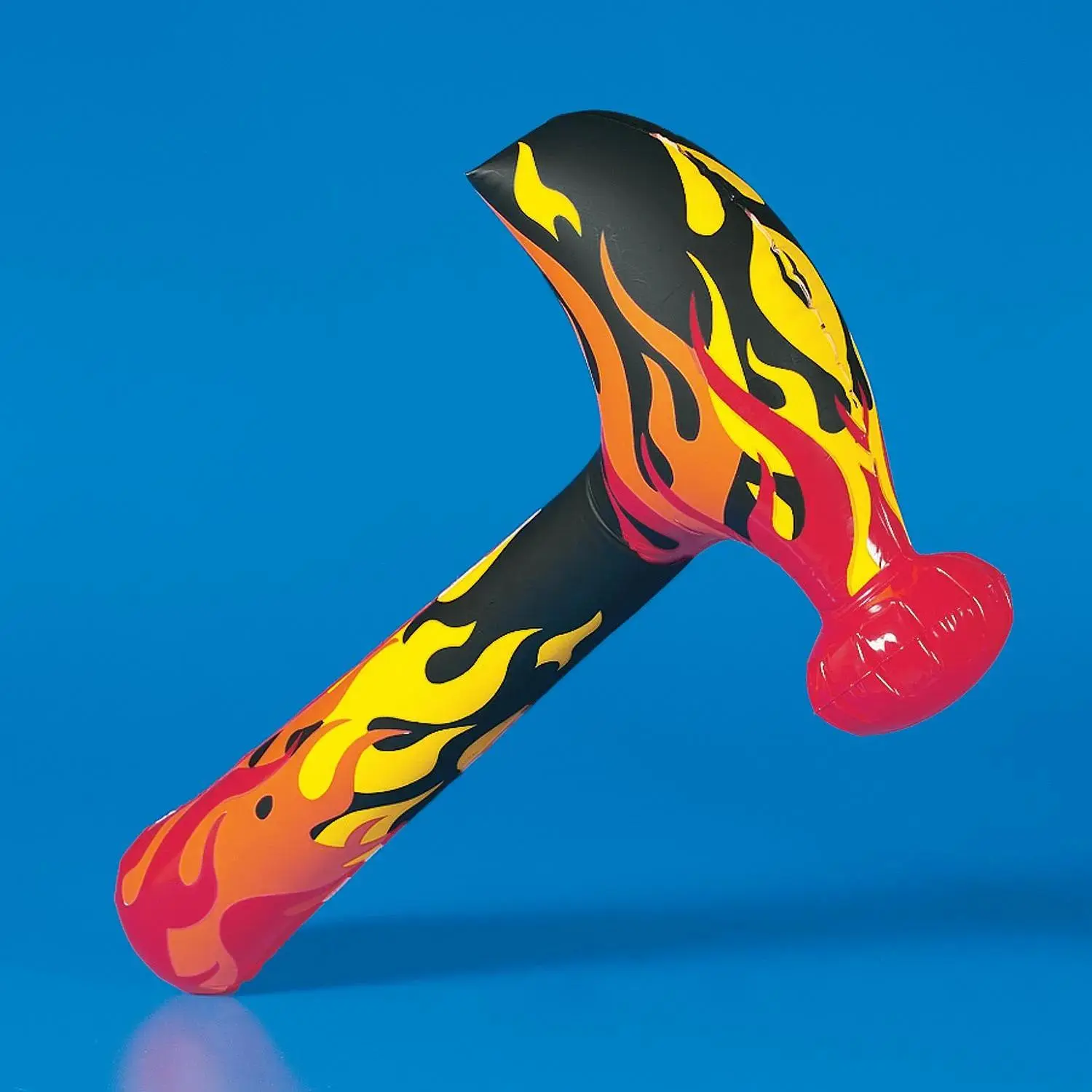 Inflatable Flame-Print Hammers, 32-Inches Patterned Water Sports & Boating Prop, Party Favor for Outdoor Activities