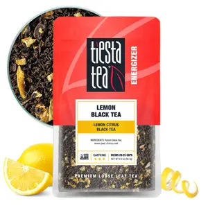 Tiesta Tea Lemon Black Tea | Lemon Citrus Black | Premium Loose Leaf Blends | High Caffeinated | Make Hot or Iced Beverage Flavor
