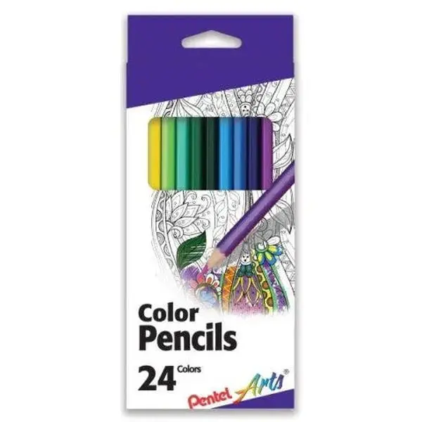 Colored Pencils, Set of 24 Colored Pencils, Set of 24