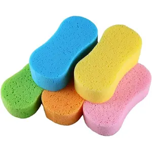 Wash Sponge, 3 Pack Extra Thick Large Colorful Cleaning Sponge Multi-Purpose for Bathroom Kitchen  Boat (Random 3-Color Mix)