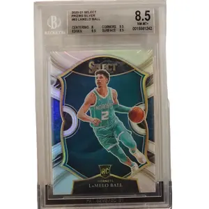 LaMelo Ball Bgs 2020 21 Select Concourse Silver Prizm RC 8.5