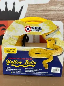 Coilhose Pneumatics Yellow Belly 1/4" x 100 ft