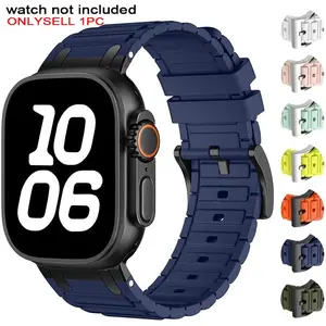 Silicone Watch Band (Band Only), Replacement Watch Band for Apple Watch Ultra 2 49mm 10 9 8 7 46mm 45mm 42mm 41mm, Smart Watch Accessories, Wearable, Smart Watch Straps, Smartwatch Strap, Wearable Tech Accessories