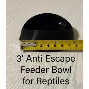 3" Anti Escape Feeder Bowls for Reptiles