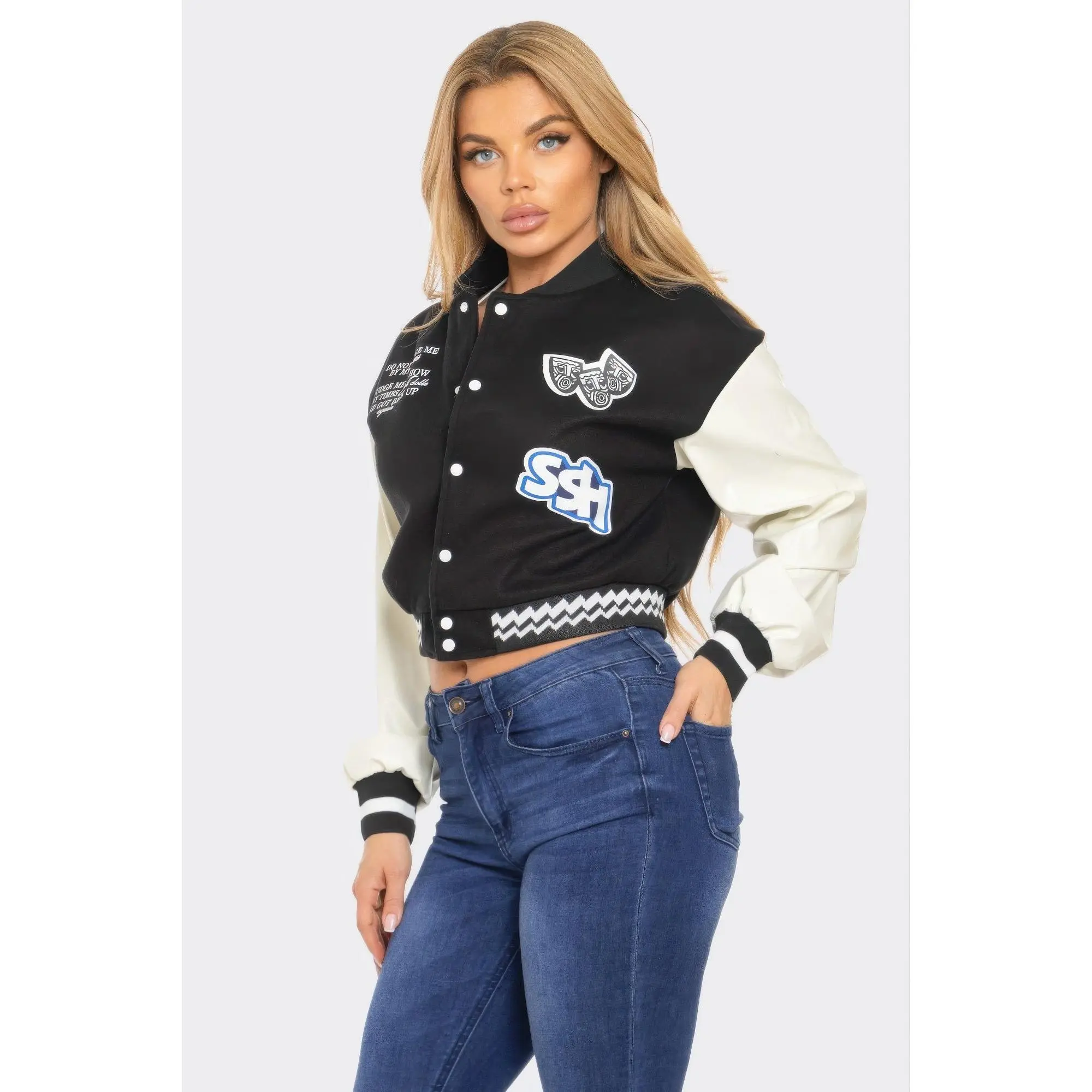 Varsity Patchwork Y2k Jacket