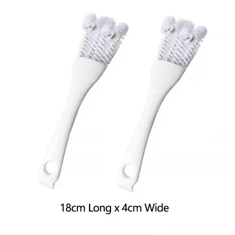 Multi-Angle Floor Scrub Brush, dense flexible curved bristles effortlessly clean floor grime, dirt, mold and residual stains, easily reach narrow gaps and dead corners of tile, wood, bathroom, kitchen floors, Long hanging handle, labor-saving scrubber