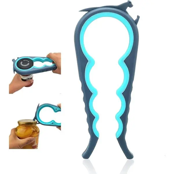 Otstar Jar Opener & Bottle Opener for Seniors with Arthritis, Weak Hands | Adjustable Lid Opener Effortlessly Opens Jars, Bottles & Pop-Top Cans, Great for Senior Parents, Grandparents, or Loved Ones