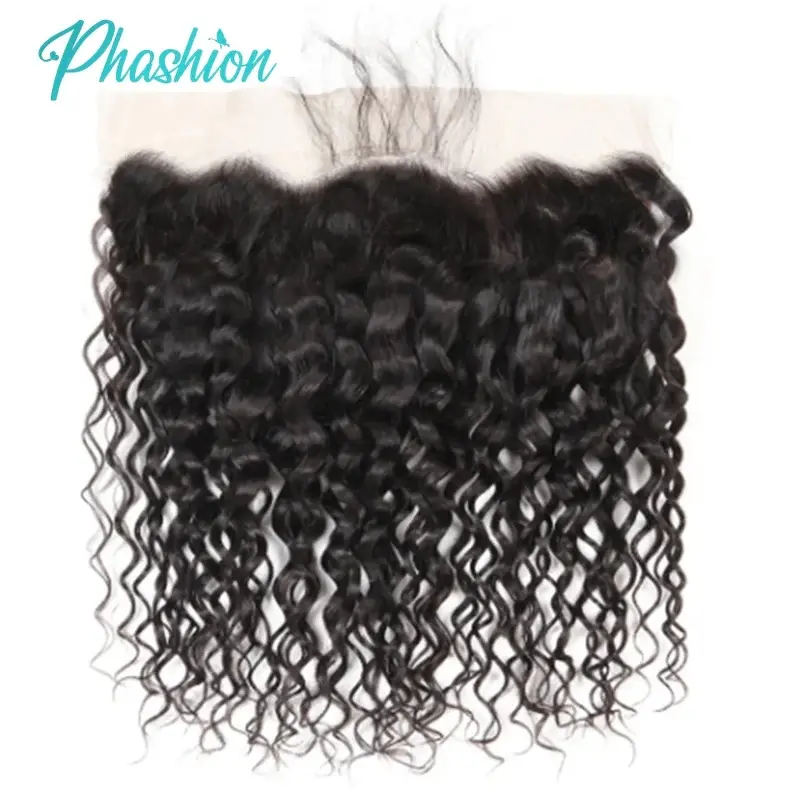 2026 New Phashion Water Wave 13x4 Lace Frontal Transparent Swiss 4*4 Closure Pre Plucked Ear to Ear Brazilian Human Hair For Black Women