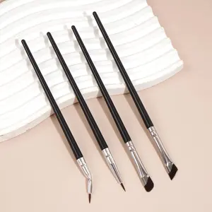 MAANGE Professional Eye Makeup Brush Set, 4 Counts/set Eyeliner Brush, Eye Shadow Brush, Eyebrow Brush, Makeup Tool for Women, Makeup Brushes Set