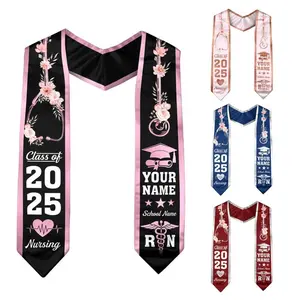Customized Nursing Stole, Graduation Stole Gift for Nurse, RN Nursing Stole Graduation 2025, Graduate Sash 2025