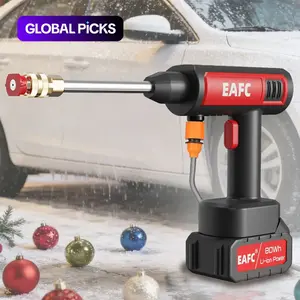 Christmas Gift Car Wash Gun, Portable Multi-Function High Pressure Washer, USB-C Rechargeable with Accessories, Suitable for Cars Motorcycles Bikes #GLOBAL PICKS