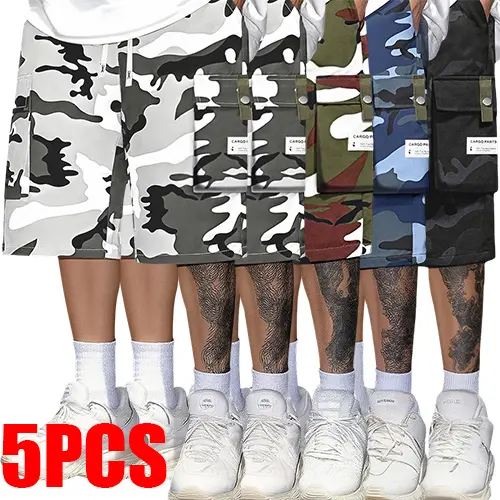 Gray + Gray + Army Green + Blue + Black