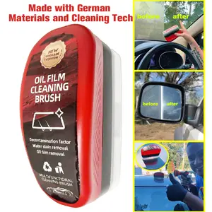 Leadchuang NEW UPGRADE glass cleaning board for windshield, Automotive oil film cleaning brush Pro, Oil film cleaning brush for car windows and mirror